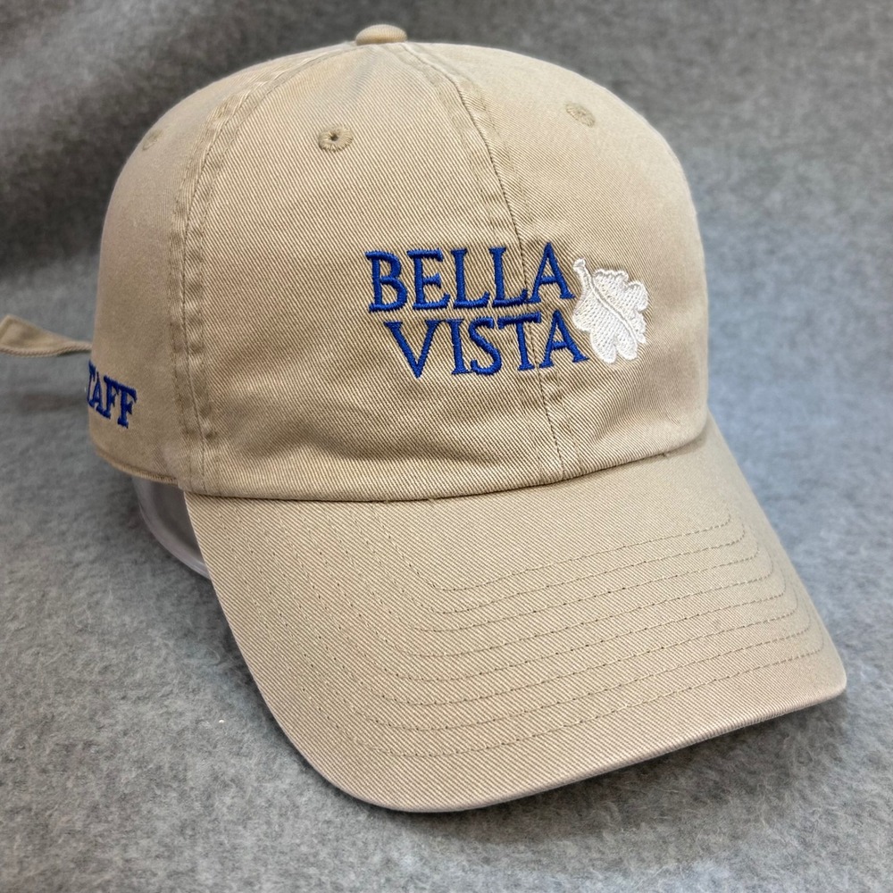 Bella Vista Staff Hat Mens Tan ahead Authentics Baseball Cap Embroidered OSFM